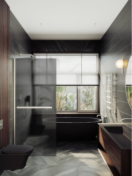 Душевая стенка MaybahGlass 89x195 / MGD-736-5ш