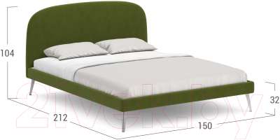 Полуторная кровать Moon Family 1234 / MF011596