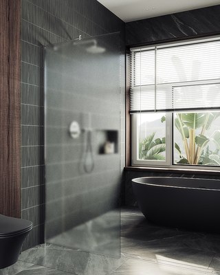 Душевая стенка MaybahGlass 89x195 / MGD-690-5ш