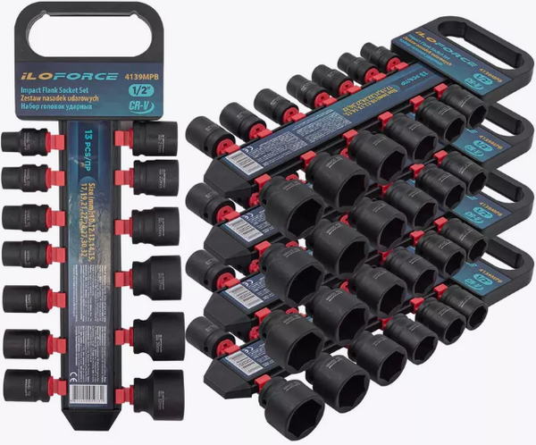 Набор головок слесарных ILOforce IF-4139MPB-5 K-T