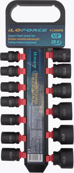 Набор головок слесарных ILOforce IF-4139MPB-5 K-T