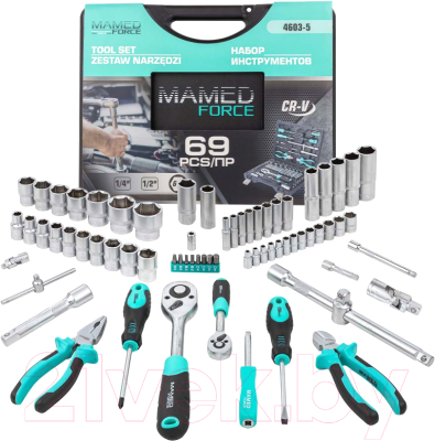 Универсальный набор инструментов MAMEDFORCE MF-4603-5 - фото