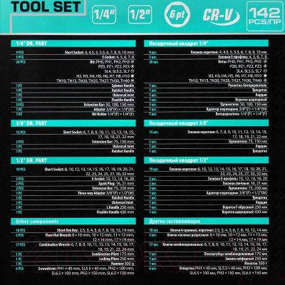 Универсальный набор инструментов MAMEDFORCE MF-41421-5