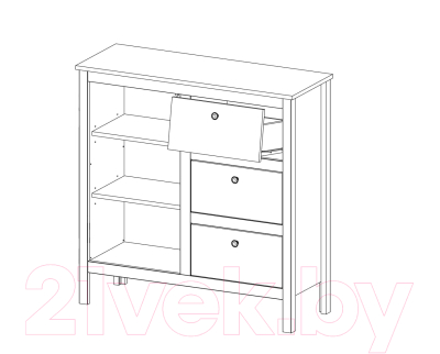 Тумба Black Red White Ewa KOM1D3S/95