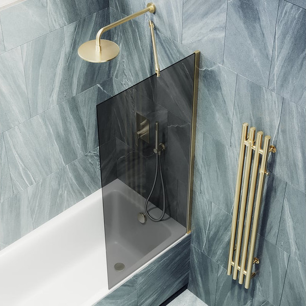 Стеклянная шторка для ванны MaybahGlass MGV-81-3ш