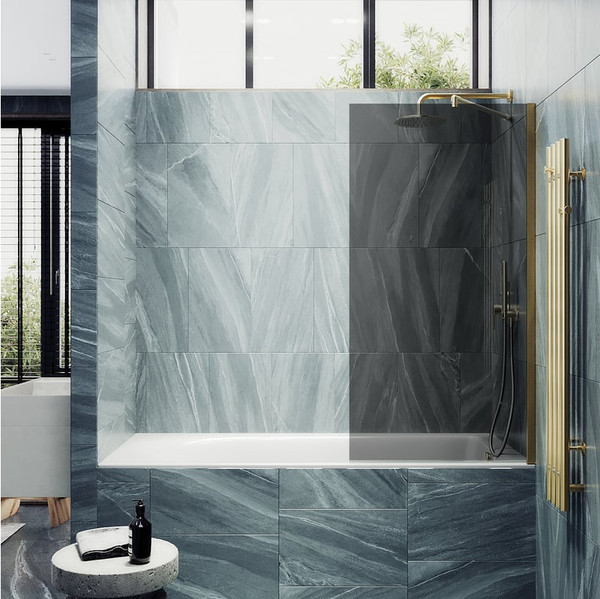 Стеклянная шторка для ванны MaybahGlass MGV-81-3ш
