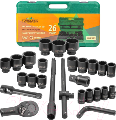 Универсальный набор инструментов Forsland 68262-9MP - фото