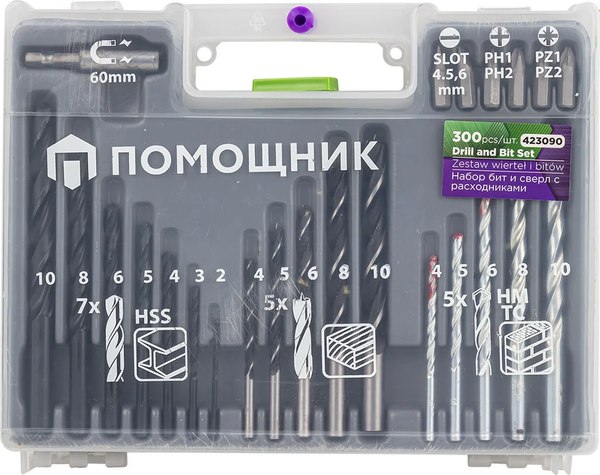 Набор бит Помощник и сверл 423090 - фото