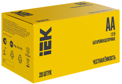 Комплект батареек IEK Alkaline Optima LR06/AA / ABT-LR06-OP-B28