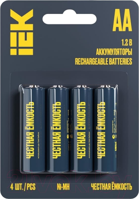 Комплект аккумуляторов IEK Green Ni-MH AA 2700мАч / AAK-NIMH-06-2700-L04 - фото