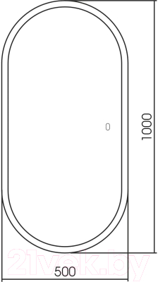 Зеркало Abber Kontur AG6303S-1.0