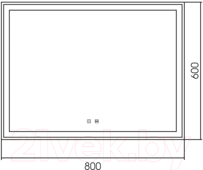 Зеркало Abber See AG6104SP