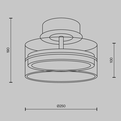 Потолочный светильник Maytoni Modern MOD348CL-L18BBS3K