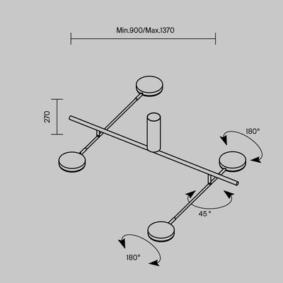 Люстра Maytoni Modern MOD070CL-L30B3K