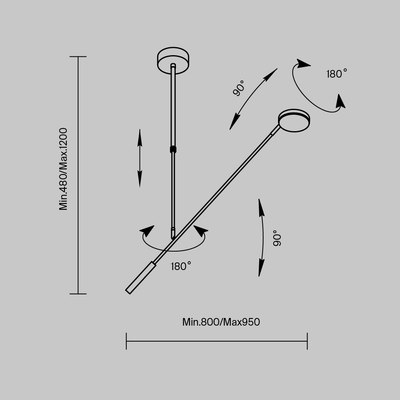 Потолочный светильник Maytoni Modern MOD070CL-L8W3K