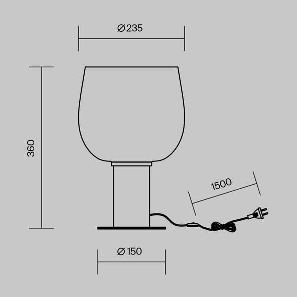 Прикроватная лампа Maytoni Modern MOD414TL-01B