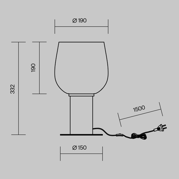 Прикроватная лампа Maytoni Modern MOD414TL-01G