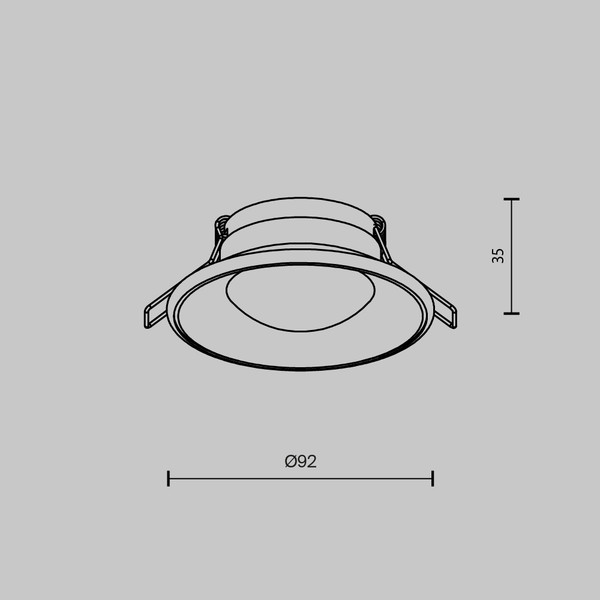 Точечный светильник Maytoni Downlight DL096-GU10-W