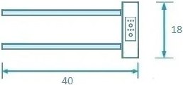 Полотенцесушитель электрический Маргроид Cook СНШ 18x40