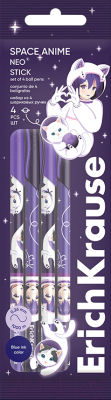 Набор шариковых ручек Erich Krause Neo Space Anime / 61015 - фото
