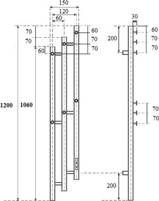 Полотенцесушитель электрический Маргроид Ferrum Inaro 3 Cascade СНШ 120x6