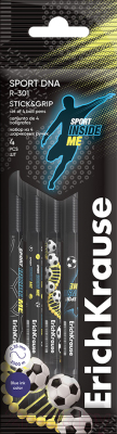Набор шариковых ручек Erich Krause R-301 Sport DNA Stick&Grip / 61007 - фото