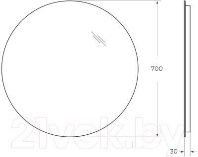 Зеркало BelBagno SPC-INT-700-LED