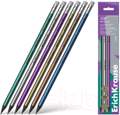 Набор простых карандашей Erich Krause JOY Metallic / 61732