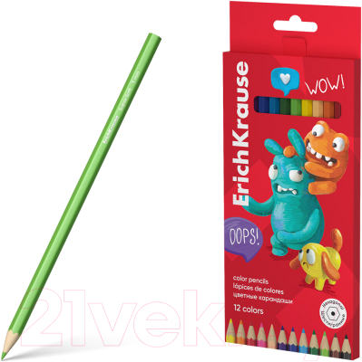 Набор цветных карандашей Erich Krause Jolly Friends / 61792