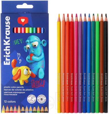 Набор цветных карандашей Erich Krause Jolly Friends / 61798