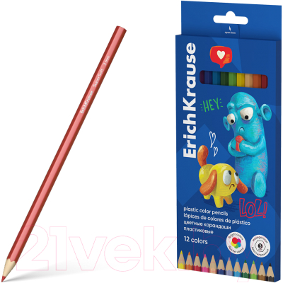 Набор цветных карандашей Erich Krause Jolly Friends / 61798