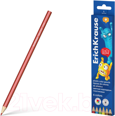 Набор цветных карандашей Erich Krause Jolly Friends / 61797