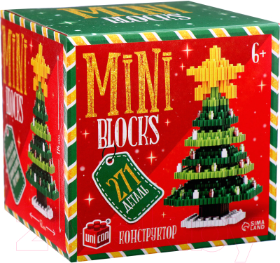 Конструктор Unicon Mini Blocks. Елочка 68513 / 10380025 - фото