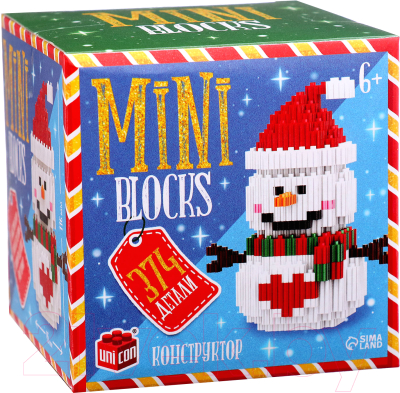 Конструктор Unicon Mini Blocks. Снеговичок 68512 / 10380024 - фото