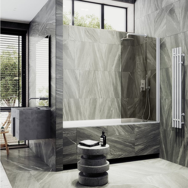 Стеклянная шторка для ванны MaybahGlass MGV-606-1