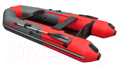 Надувная лодка Муссон 3000 С (серый/красный)