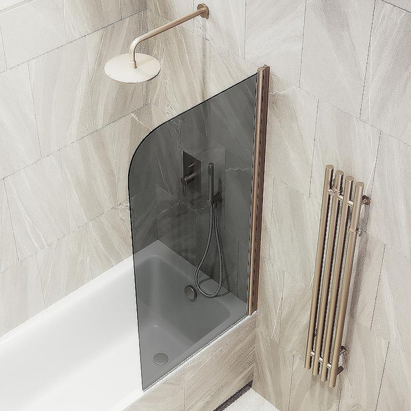 Стеклянная шторка для ванны MaybahGlass MGV-618-2