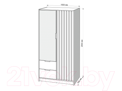 Шкаф Mebel-Ars Нелли