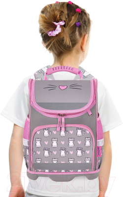 Школьный рюкзак Юнландия Wise. Sweet Whiskers / 272075