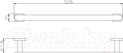 Держатель для полотенца Slezak RAV Yukon YUA0701-50CMAT