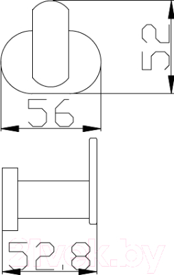Крючок для ванной Slezak RAV Yukon YUA0100CMAT