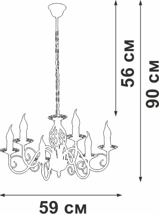 Люстра Vitaluce V1104-7/6