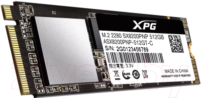 SSD диск A-data XPG SX8200 Pro 512GB (ASX8200PNP-512GT-C) - фото