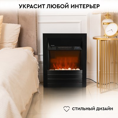 Электрокамин PLANTA PFP-FS600 (черный)