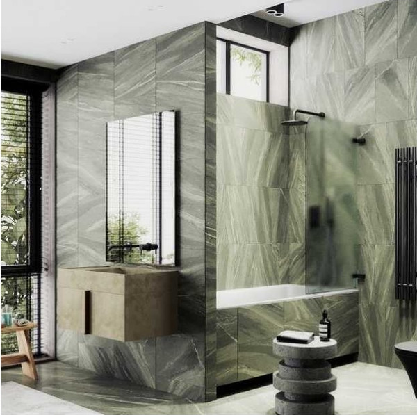 Стеклянная шторка для ванны MaybahGlass MGV-648-6