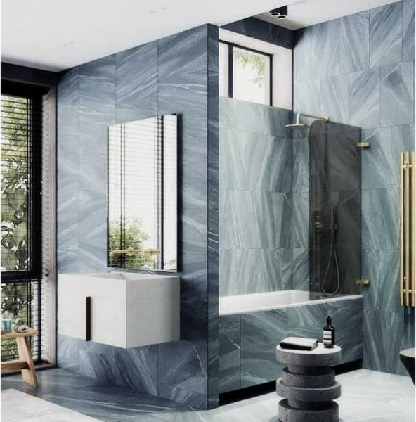 Стеклянная шторка для ванны MaybahGlass MGV-654-3