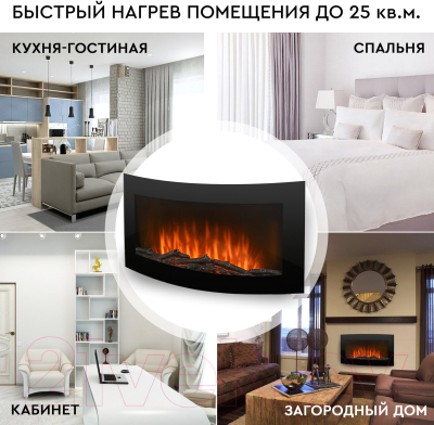 Электрокамин PLANTA PFP-WM090CURV