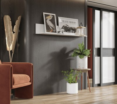 Полка Black Red White Ewa POL160