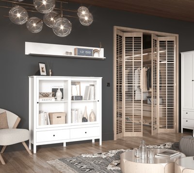 Полка Black Red White Ewa POL160