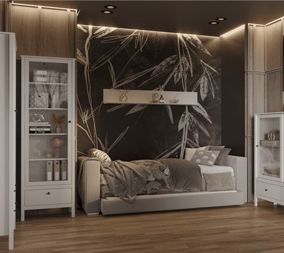 Полка Black Red White Ewa POL160